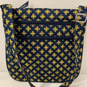 Vera Bradley Triple Zip Hipster Handbag Purse